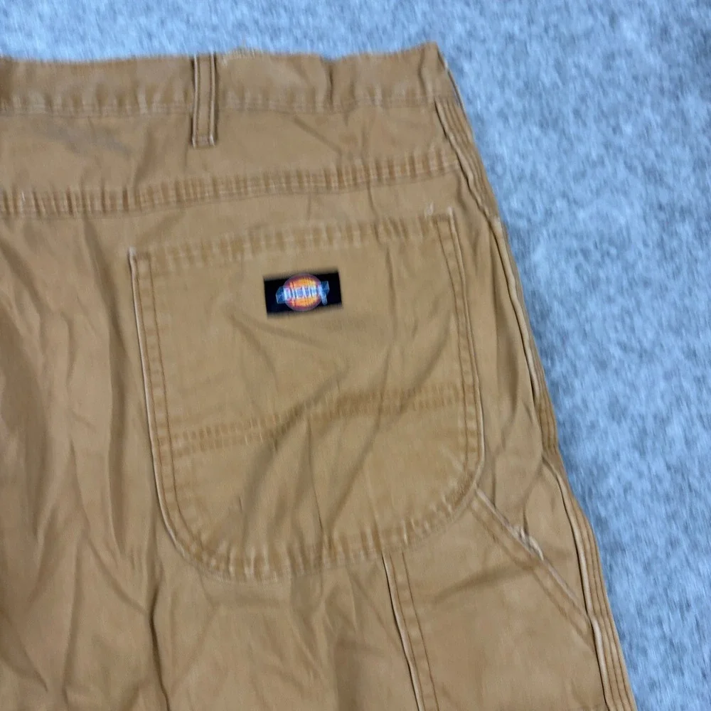 Dickies Canvas Work Shorts Mens 40 Brown Relaxed Fit Utility Rugged Workwear
